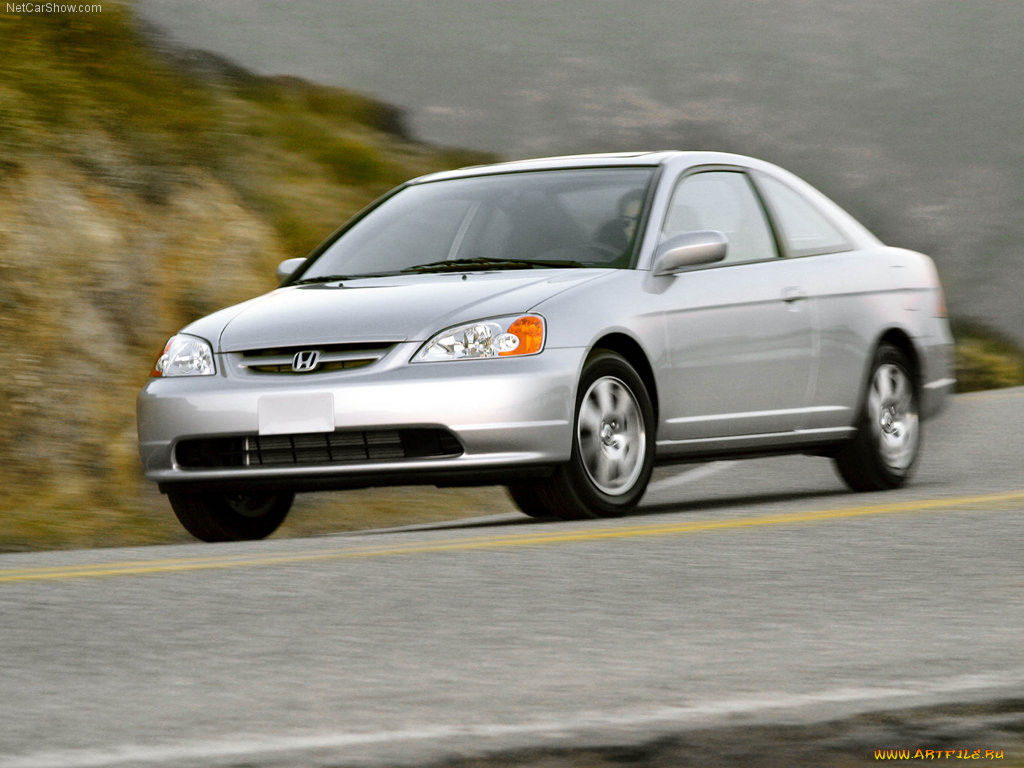 honda, civic, coupe, 2003, 